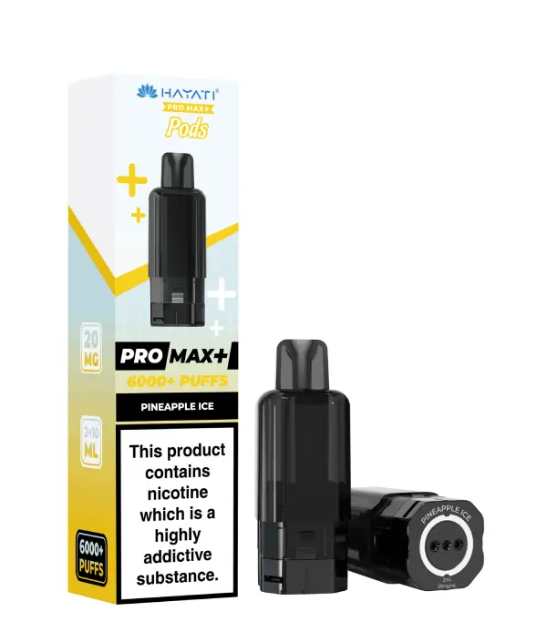 Pineapple Ice Hayati Pro Max Plus 6K Prefilled Pods 20mg